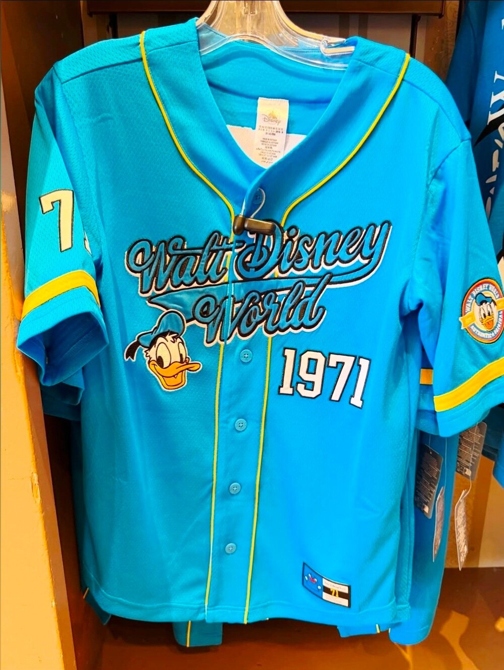 Disney Parks WDW Donald Duck Baseball Jersey